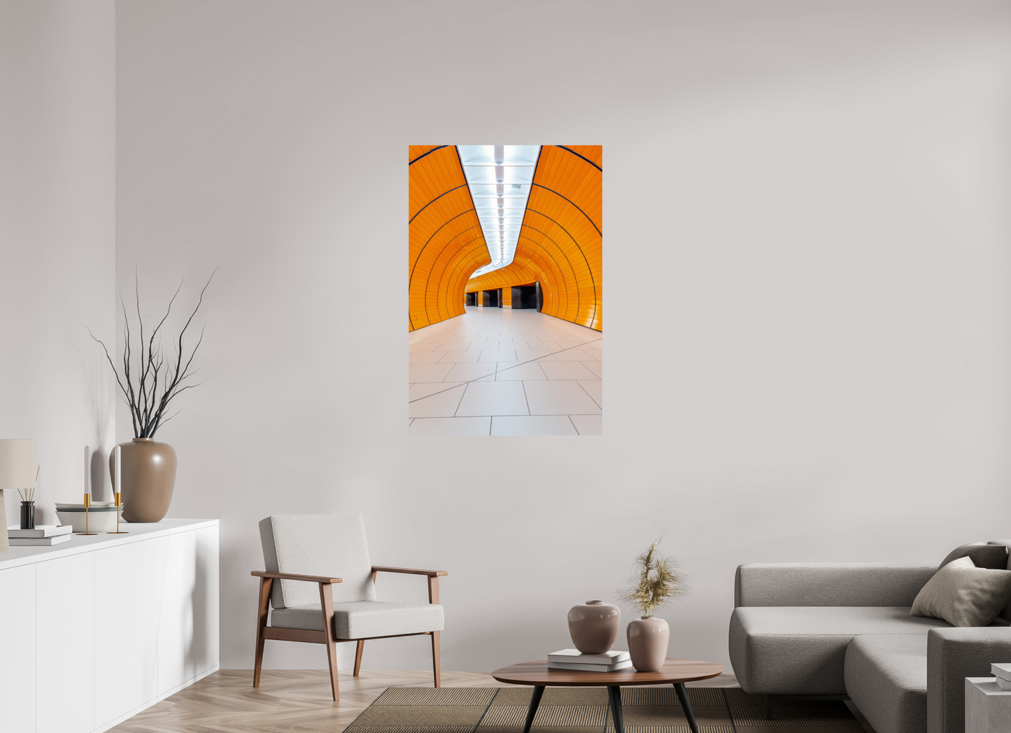 80 x 120 cm, Fine Art Print Metallic Edition Marienplatz #3 München