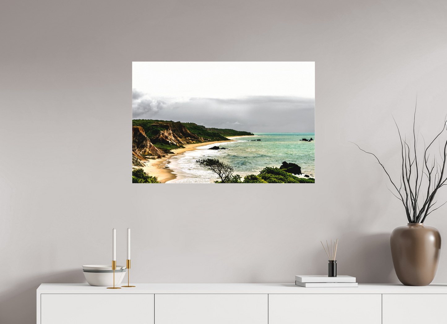 90 x 60 cm, Fine Art Acrylglas Matt Praia Da Arapuca - Conde - PB