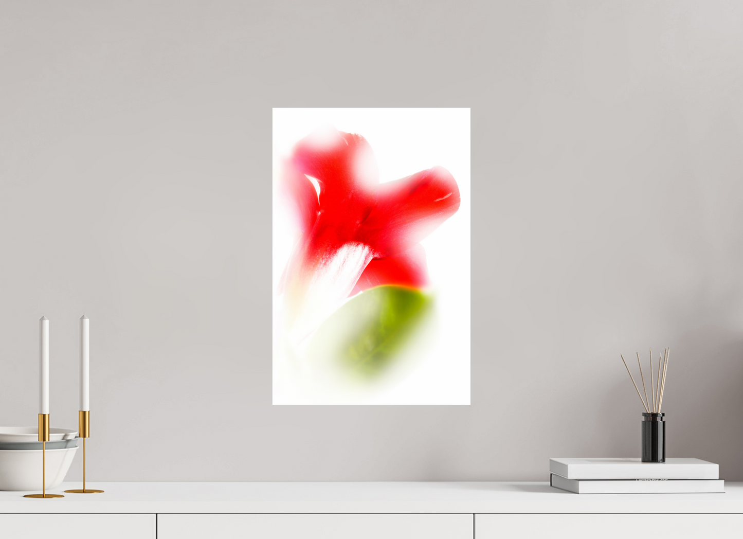 30 x 45 cm, ChromaLuxe HD Metal Print Abstract Green