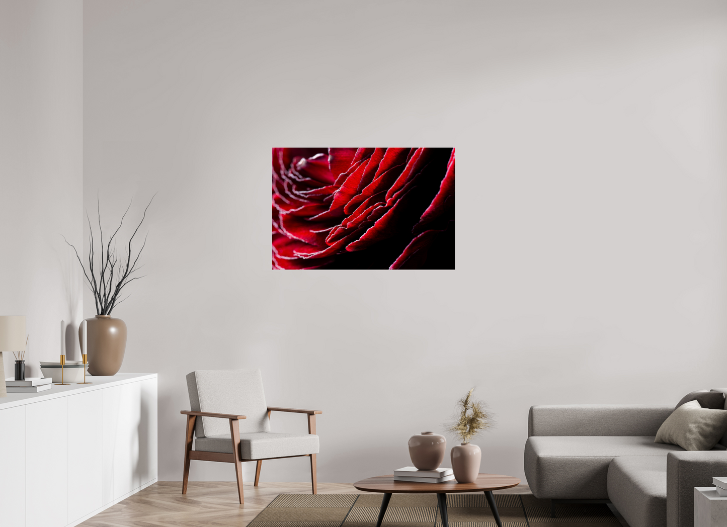 105 x 70 cm, Glänzender Foto-Abzug Acrylglas Rose_12