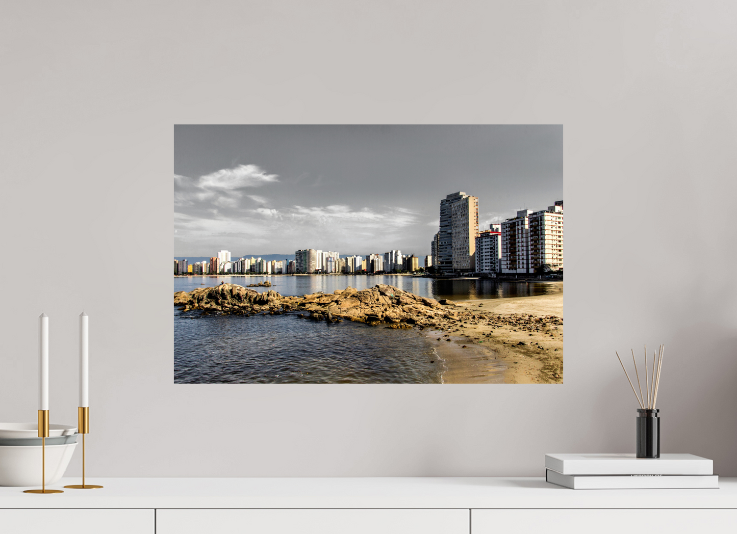60 x 40 cm, Fine Art Print auf Alu-Dibond ohne Aufhang #13 - Santos - SP