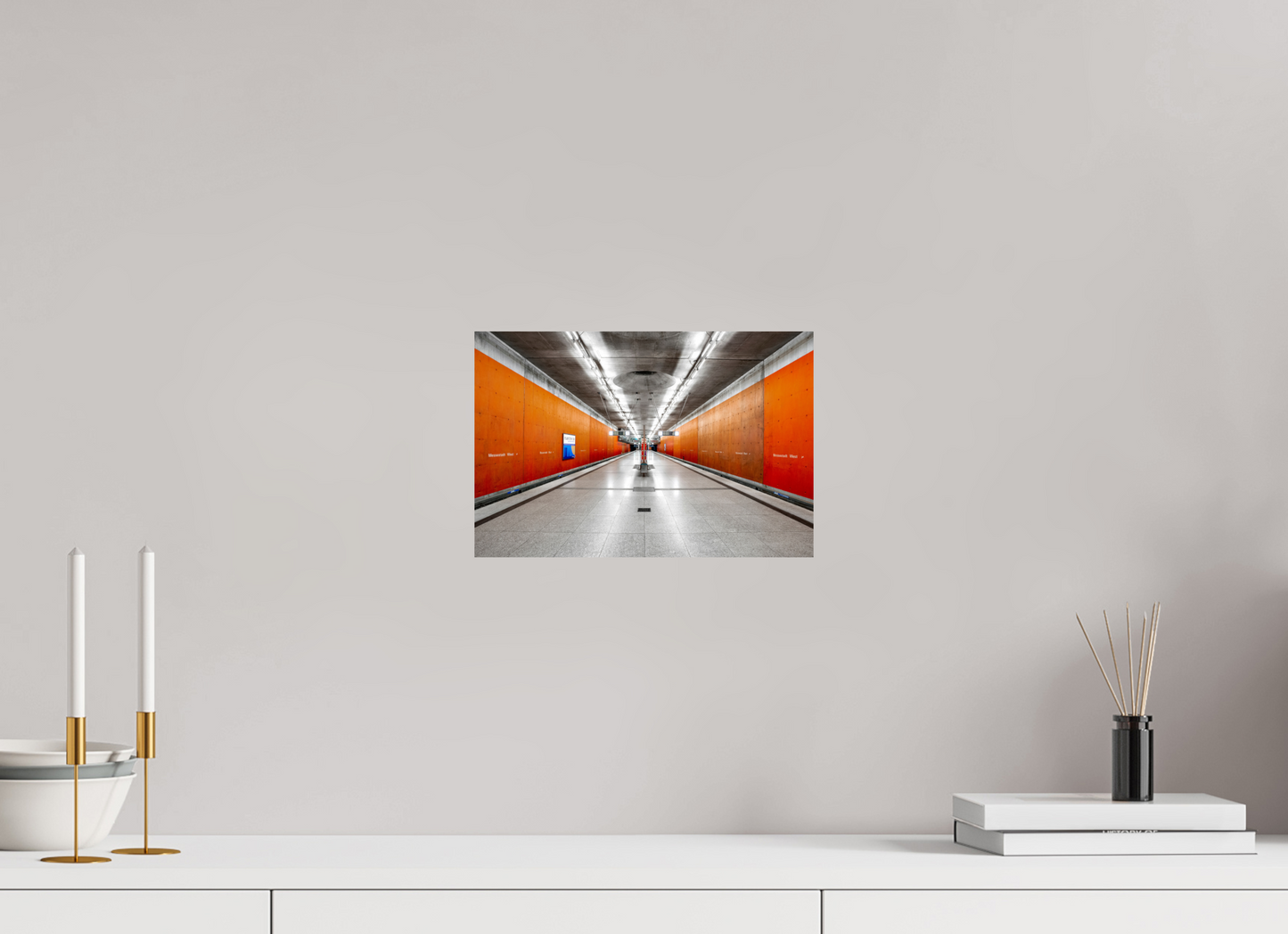 30 x 20 cm, Fine Art Print Metallic Edition Messestadt-West #1 München