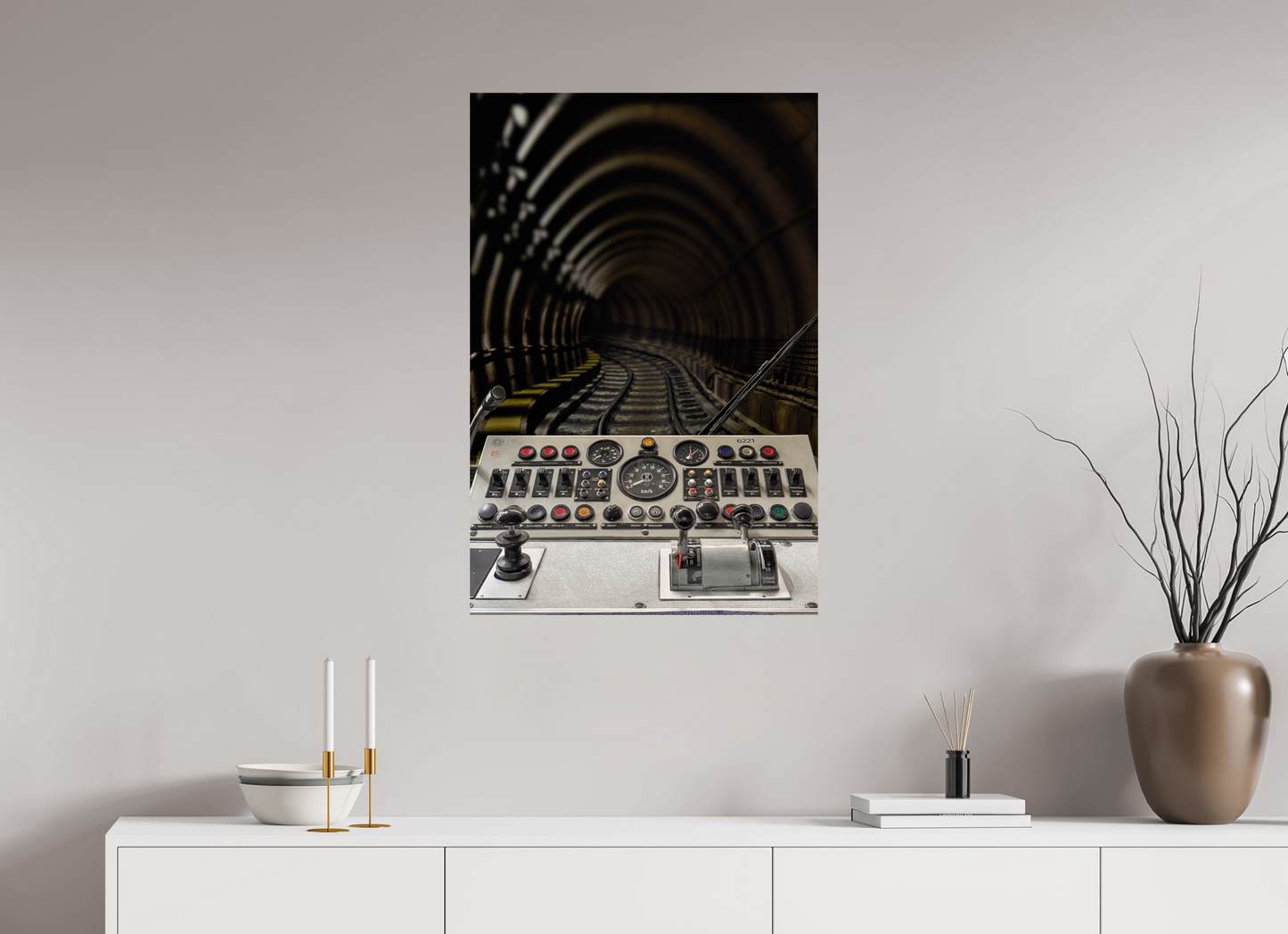60 x 90 cm, Fine Art Print Metallic Edition U-3 Kabine München