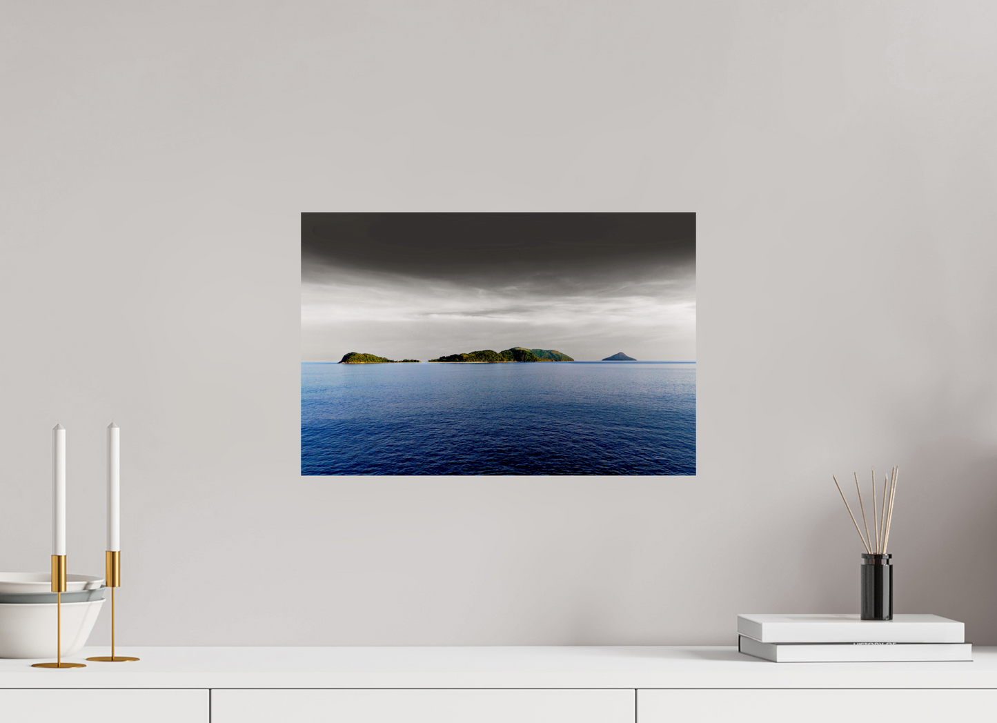 45 x 30 cm, Fine Art Print auf Alu-Dibond ohne Aufhang As Ilhas - São Sebastião - SP