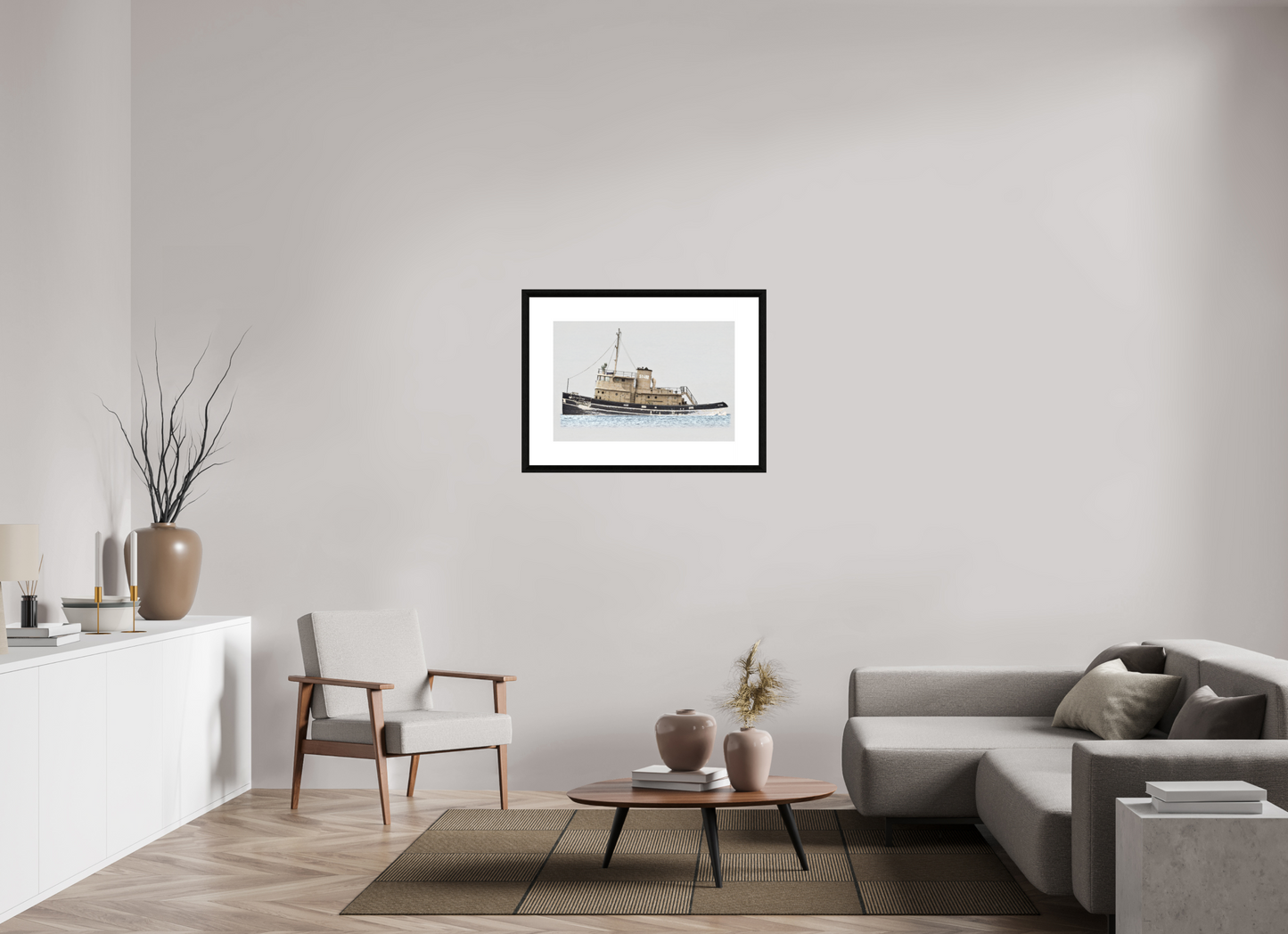 75 x 50 cm, Le Havre _ Framed _Passepartout_Photo Silk Baryta Hahnemuehle St_488
