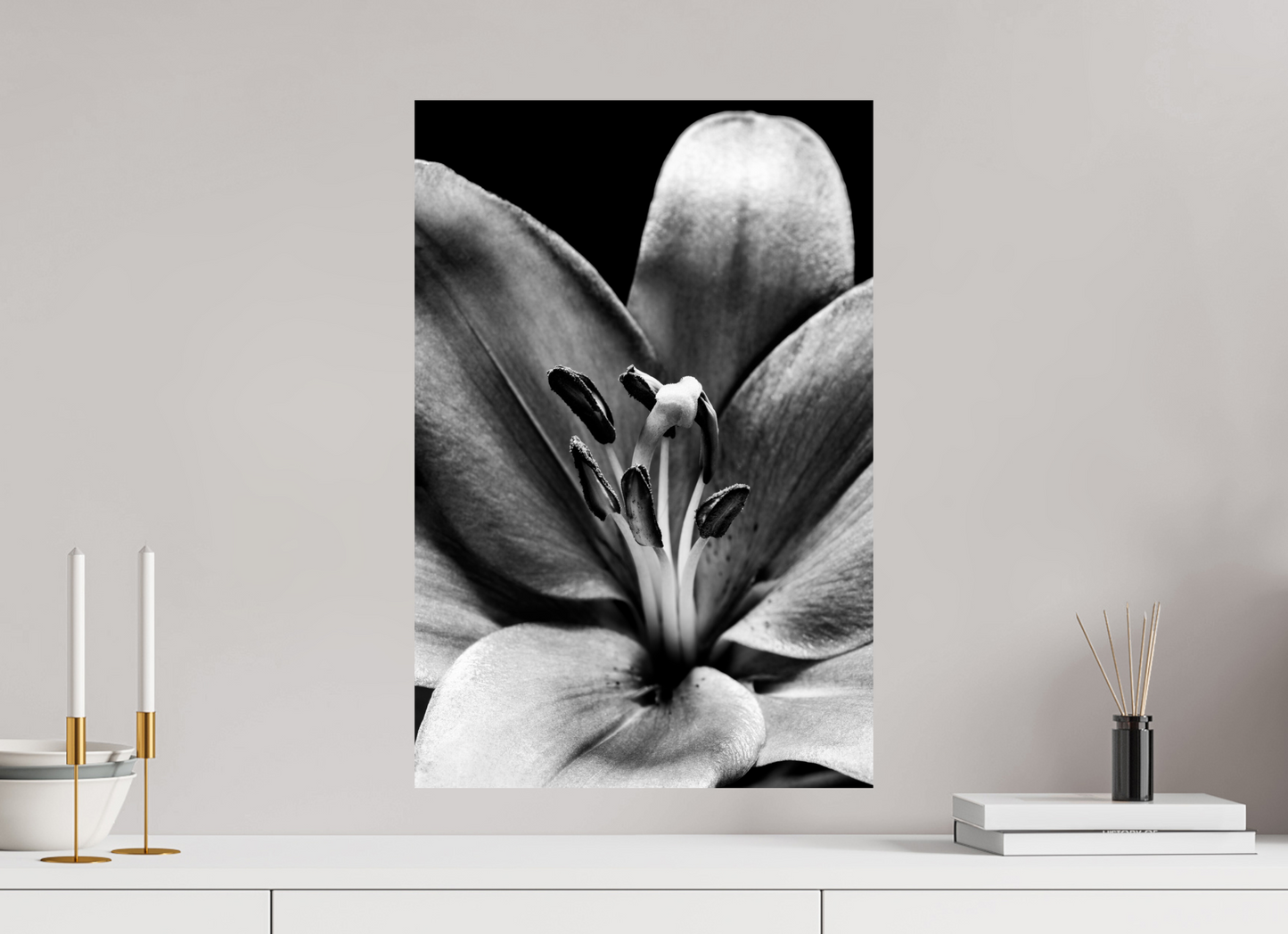 40 x 60 cm, Fine Art Print Baryta auf Alu-Dibond Lilie_01