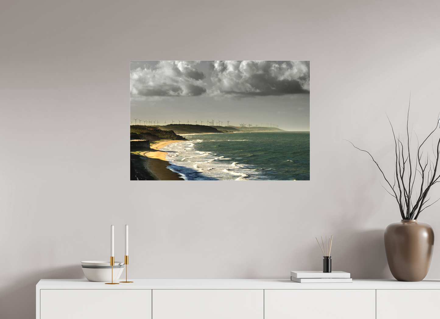 90 x 60 cm, Fine Art Acrylglas Matt Baía de Traição - PB