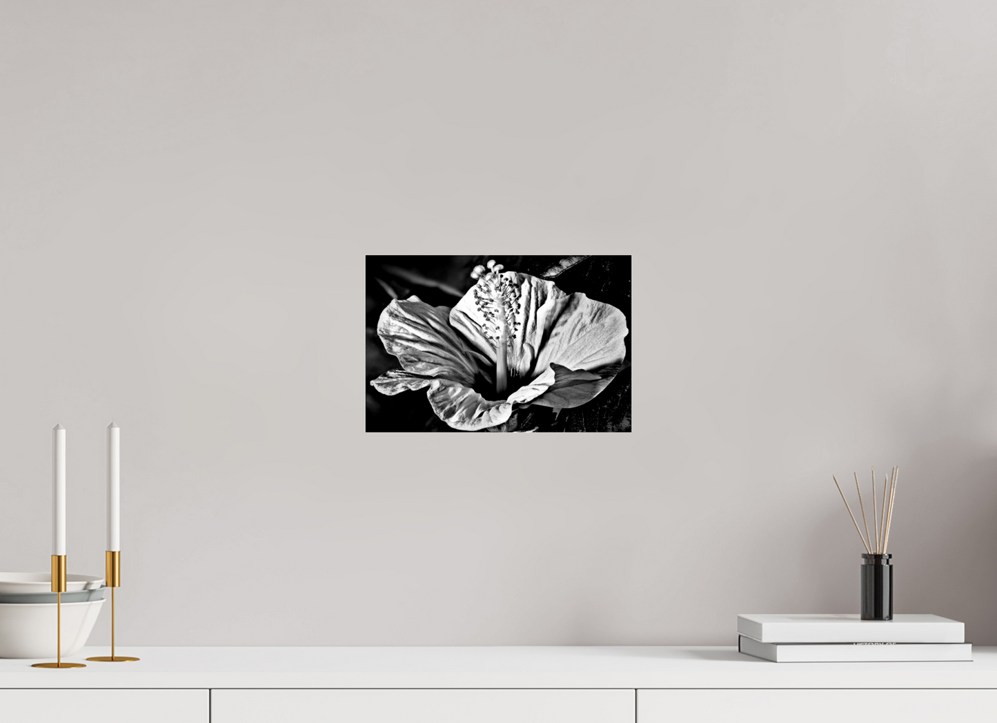 30 x 20 cm, Glänzender Foto-Abzug Acrylglas Hibiscus-01