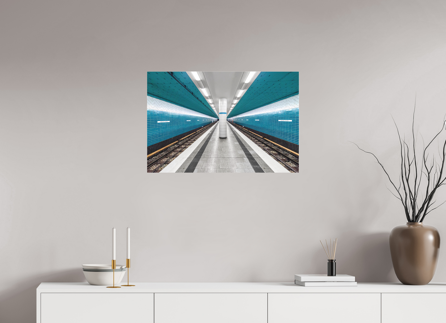 75 x 50 cm, Fine Art Acrylglas Matt Hammer-Kirche #1 Hamburg