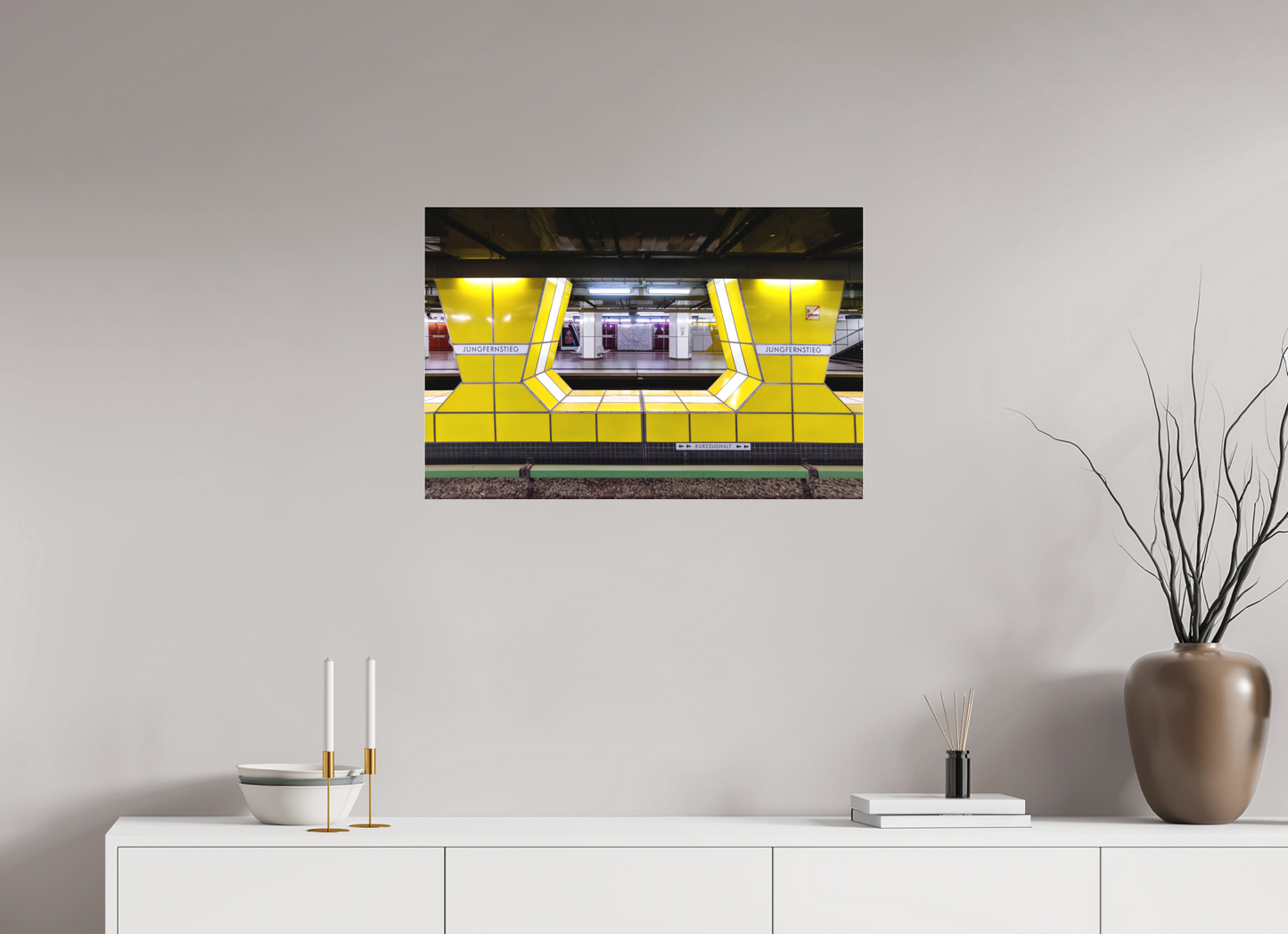 75 x 50 cm, Fine Art Acrylglas Matt Jungfernstieg #5 Hamburg