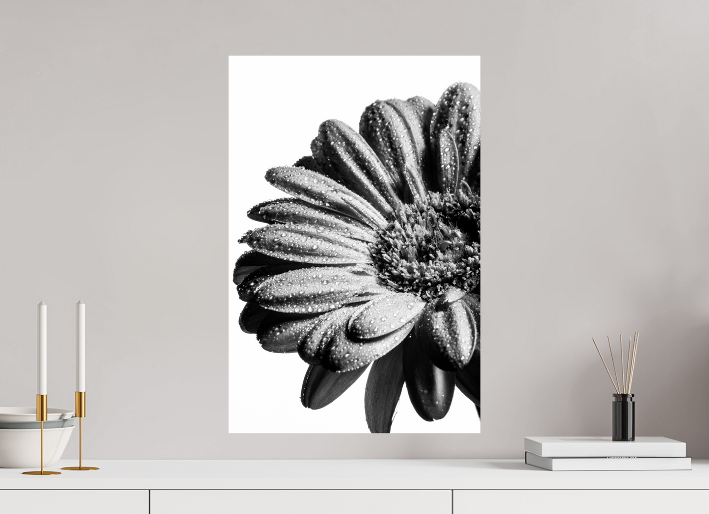 40 x 60 cm, ChromaLuxe HD Metal Print Gerbera_06