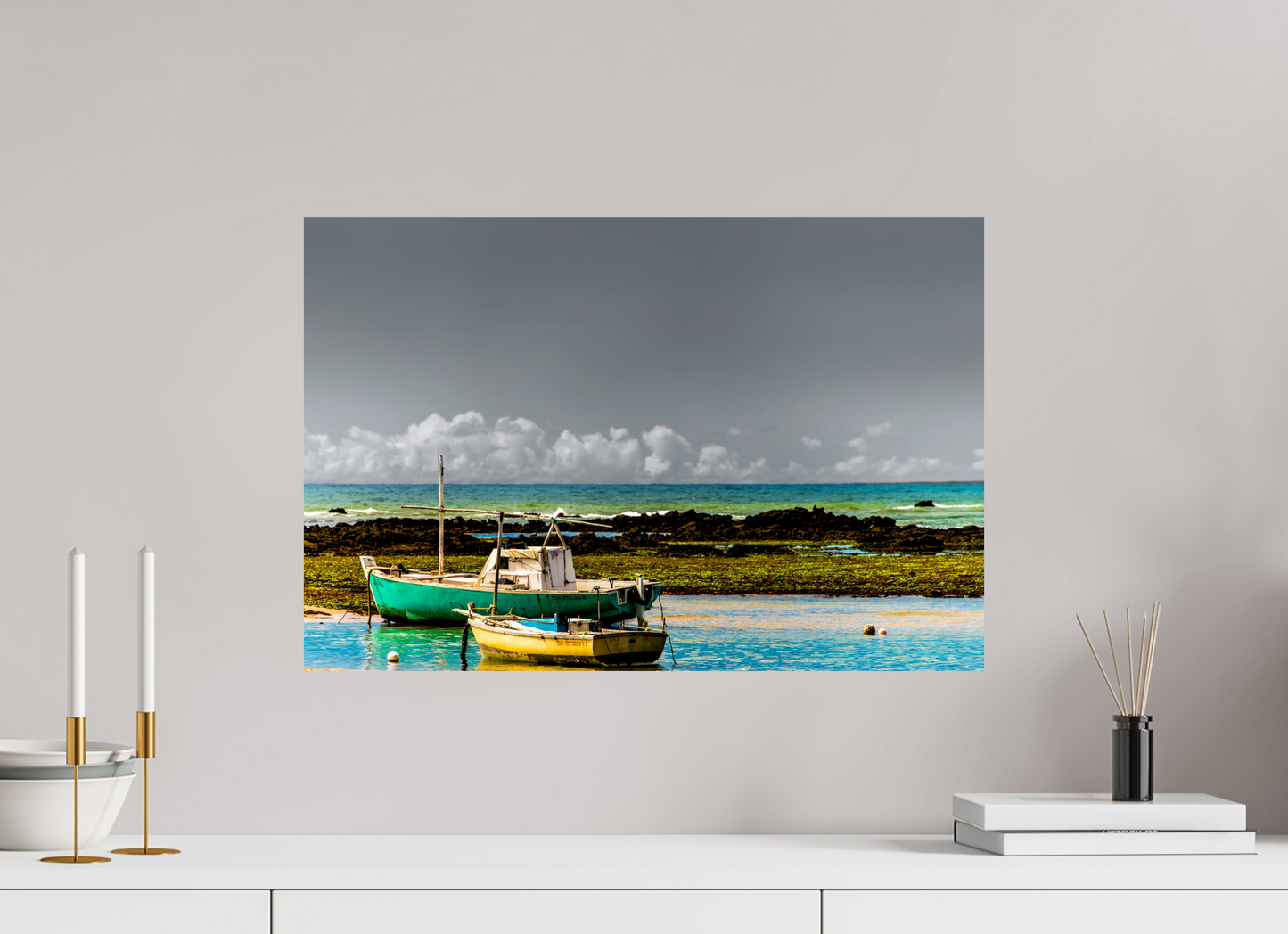 60 x 40 cm, Fine Art Print auf Alu-Dibond ohne Aufhang Itapuã - Salvador - BA