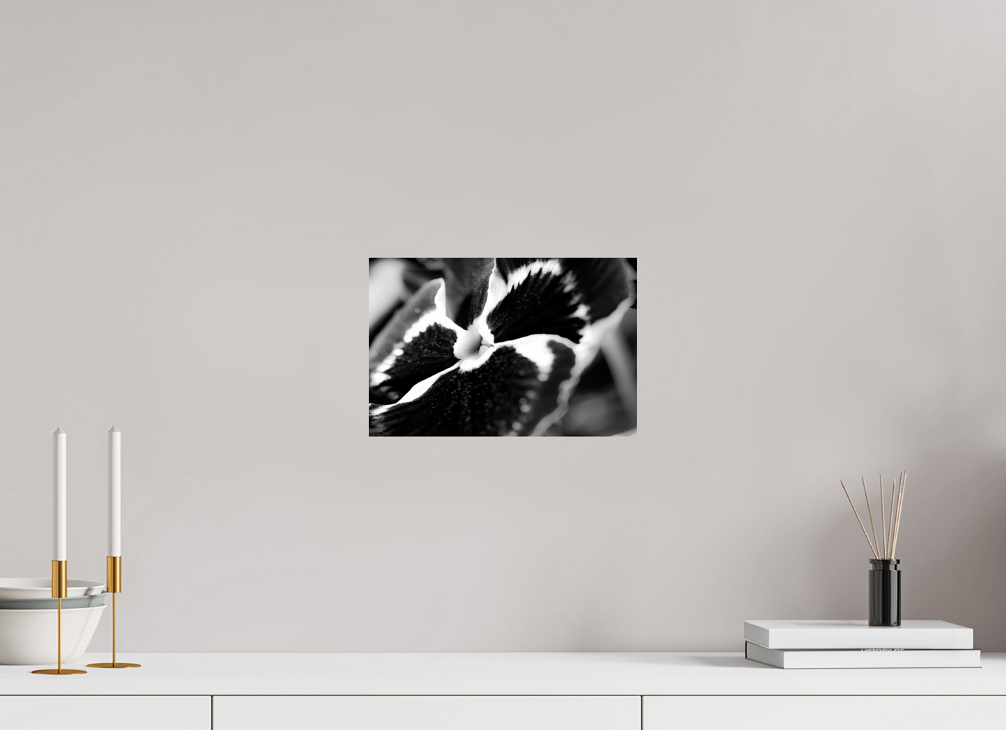 30 x 20 cm, ChromaLuxe HD Metal Print Stiefmuetterchen-01