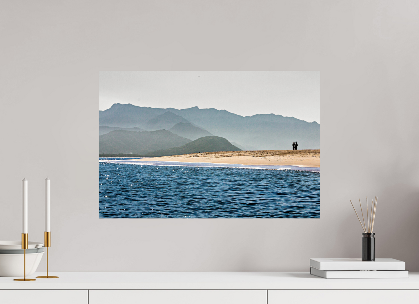 60 x 40 cm, Fine Art Print auf Alu-Dibond ohne Aufhang Ilha Prumirim - Ubatuba - SP