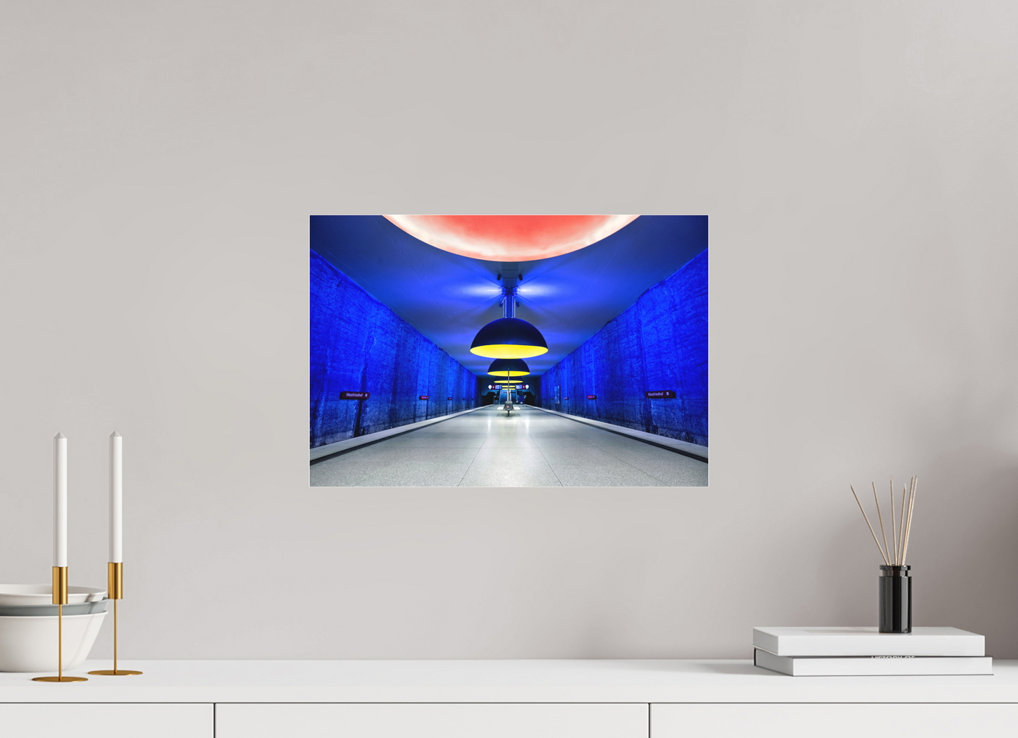 44 x 30 cm, Fine Art Acrylglas Matt Westfriedhof #5 - München