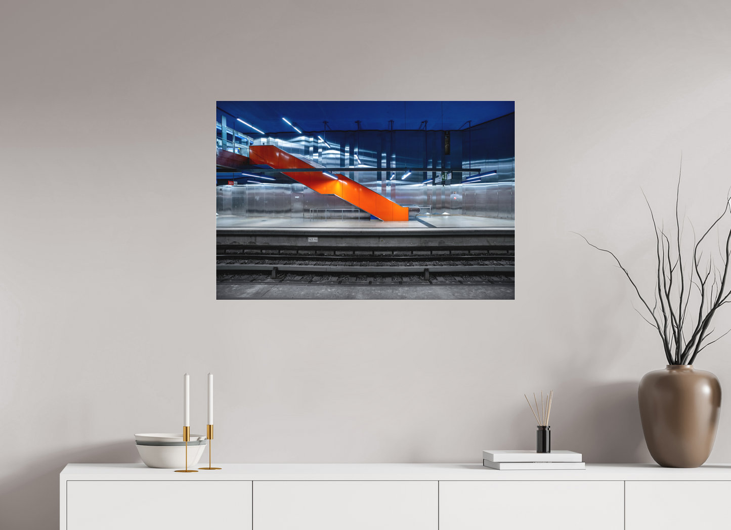 90 x 60 cm, Fine Art Acrylglas Matt Olympia-Einkaufszentrum #2 München