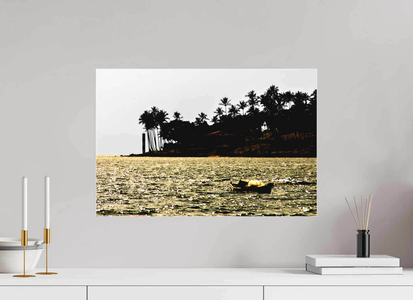 60 x 40 cm, Fine Art Acrylglas Matt Ponta das Canas - Ilhabela - SP