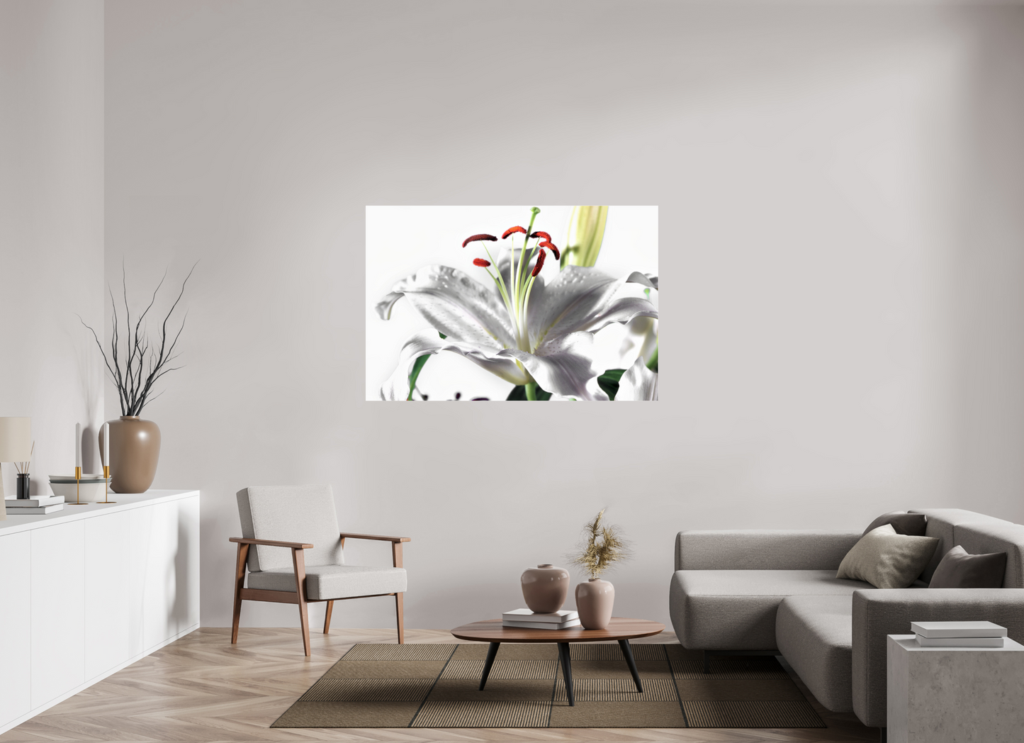150 x 100 cm, Glänzender Foto-Abzug Acrylglas Lilie_06