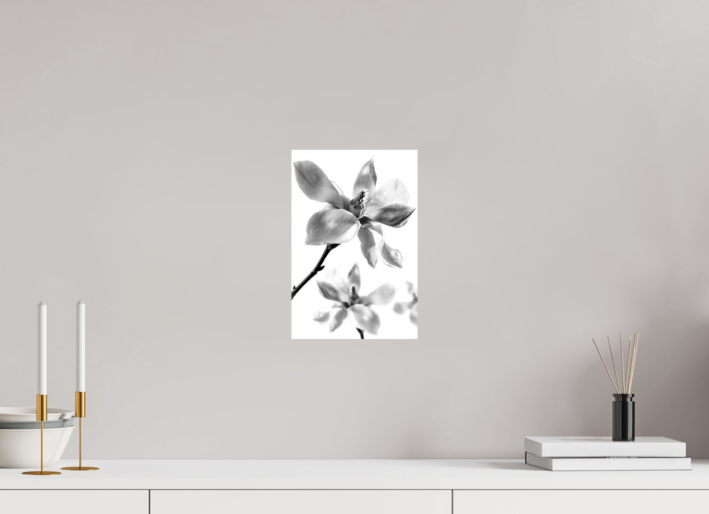 20 x 30 cm, Fine Art Print Baryta auf Alu-Dibond Magnolie_03