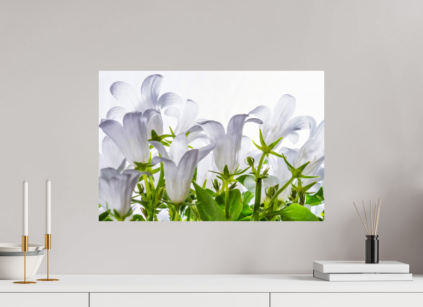 60 x 40 cm, ChromaLuxe HD Metal Print Glockenblume_01