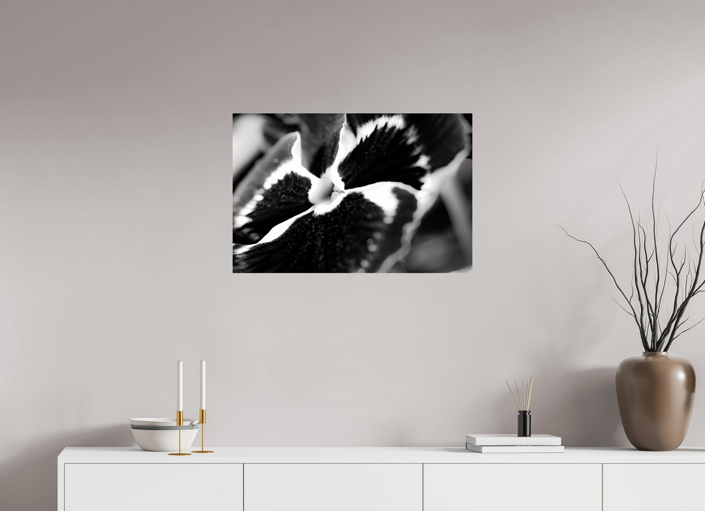 75 x 50 cm, ChromaLuxe HD Metal Print Stiefmuetterchen-01
