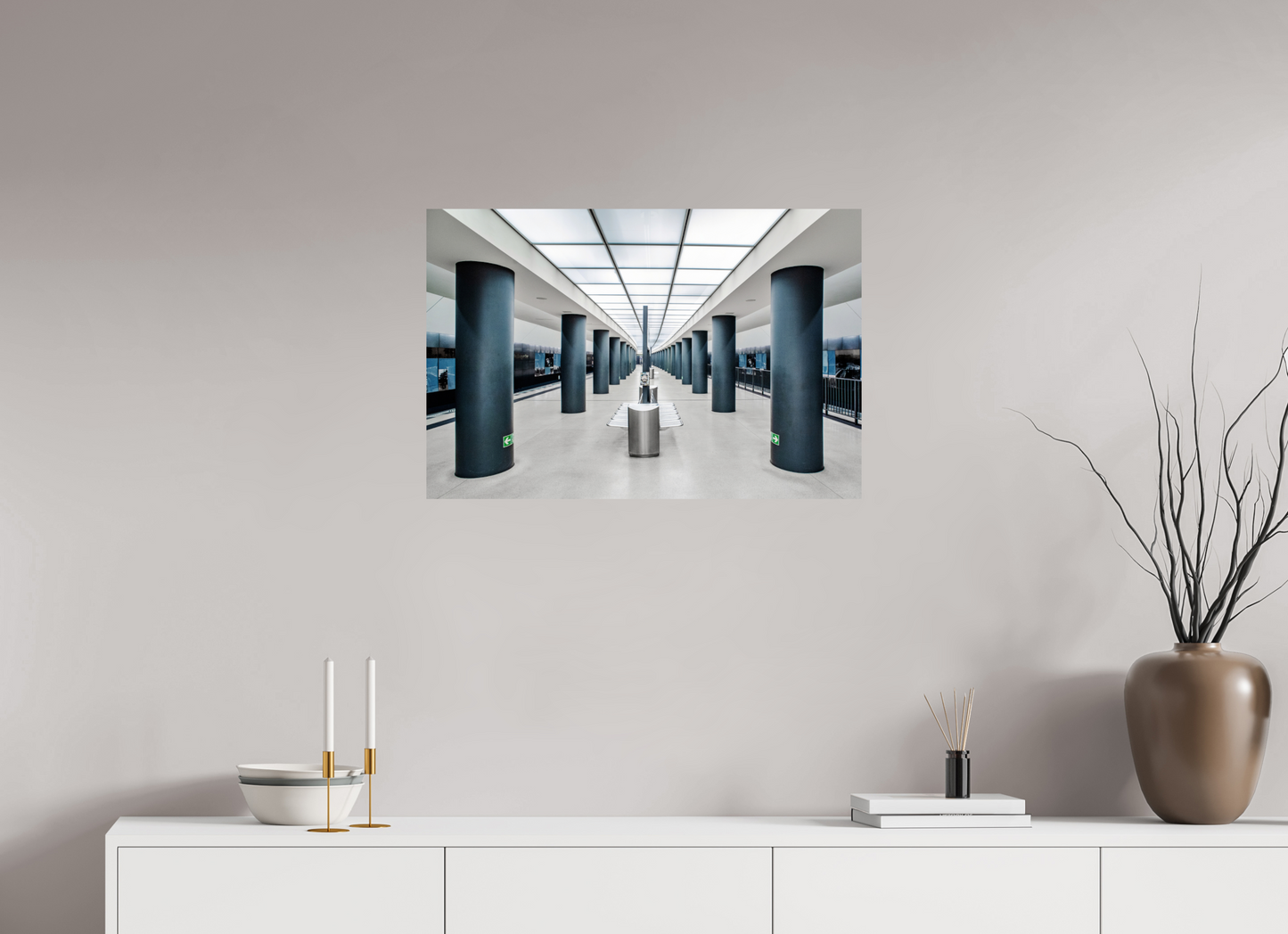 75 x 50 cm, Fine Art Print Metallic Edition Brandenburger-Tor #2 Berlin