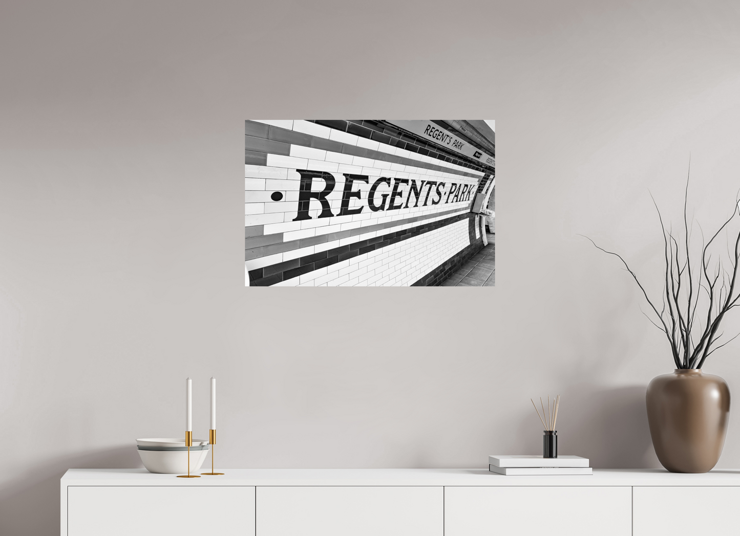 75 x 50 cm, Fine Art Print Metallic Edition Regents-Park #2 London