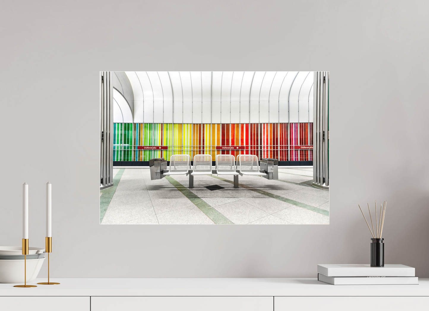 60 x 40 cm, Fine Art Acrylglas Matt Düfelrlstrasse #1 München