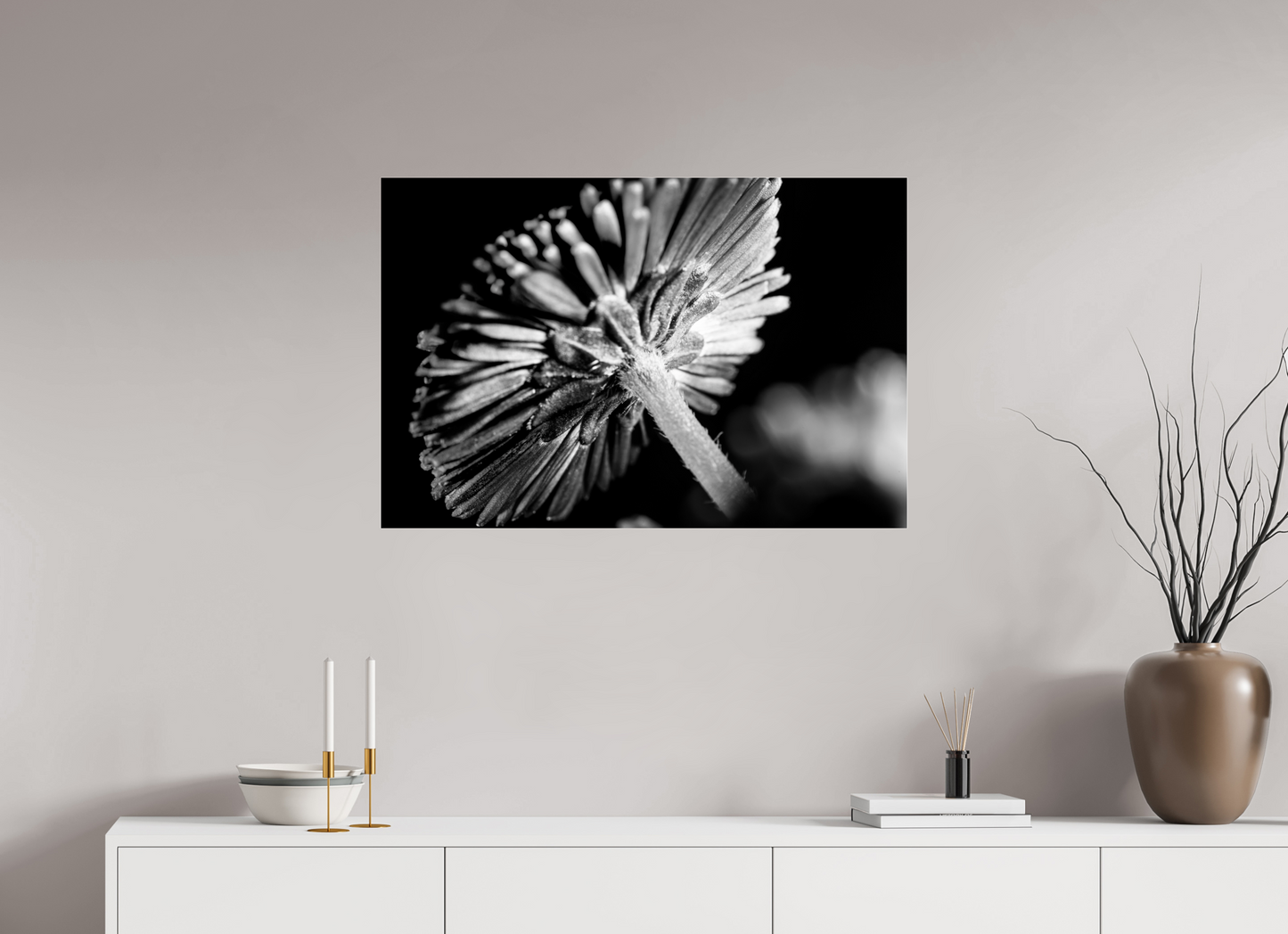 90 x 60 cm, Glänzender Foto-Abzug Acrylglas Aster-004
