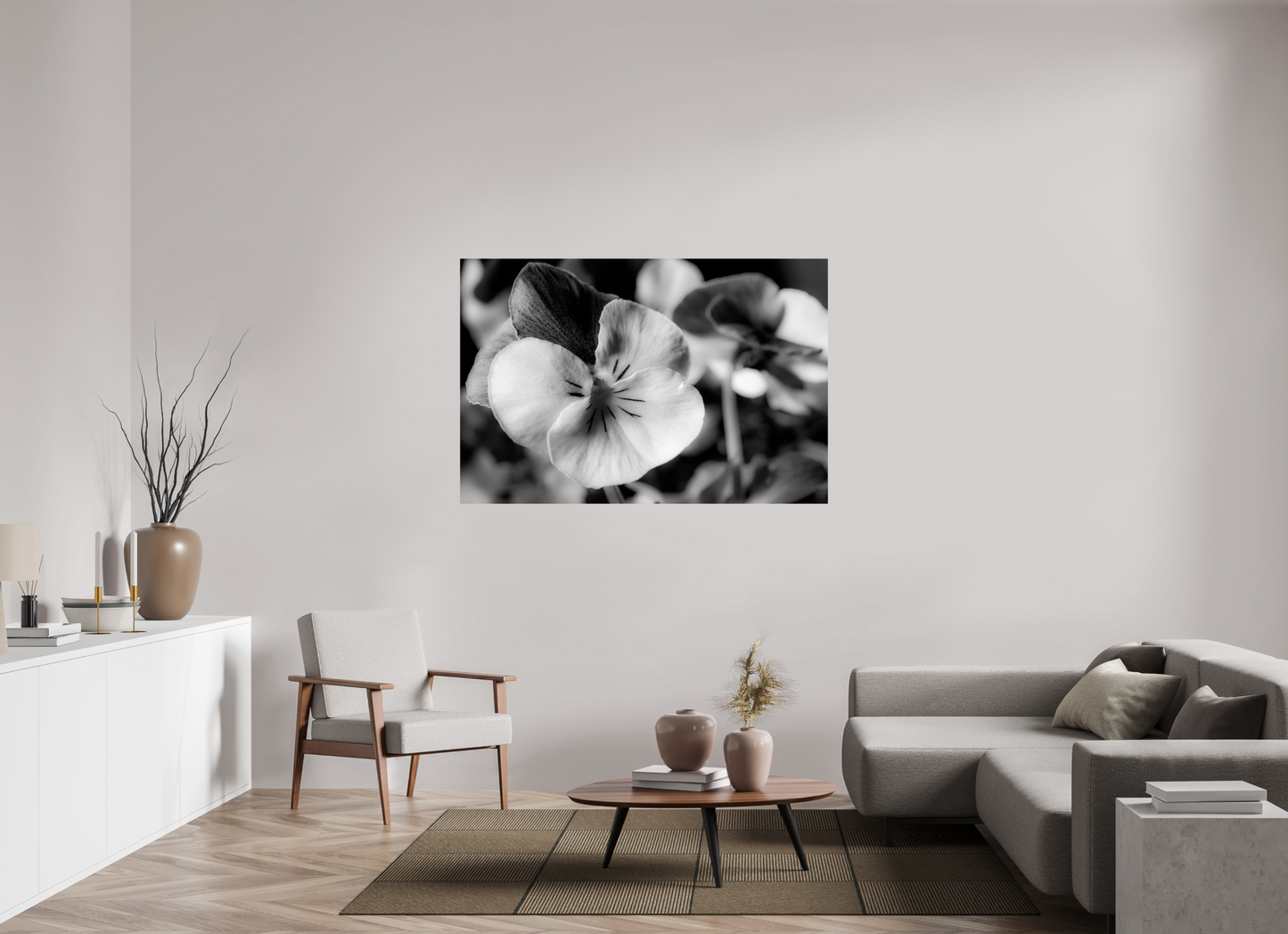 150 x 100 cm, Fine Art Print Baryta auf Alu-Dibond Hornveilchen_01