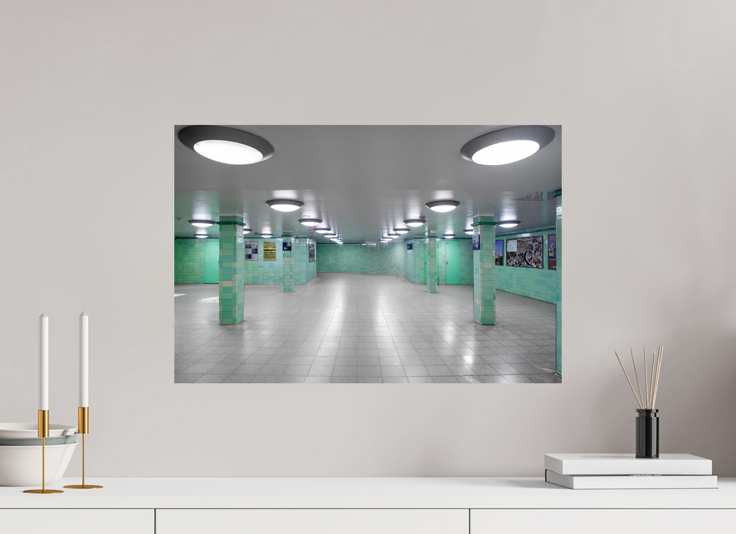 60 x 40 cm, Fine Art Print Metallic Edition Berlin Alexanderplatz